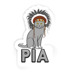 Sticker Cat Pia Image