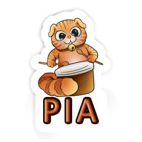 Sticker Pia Trommler-Katze Image