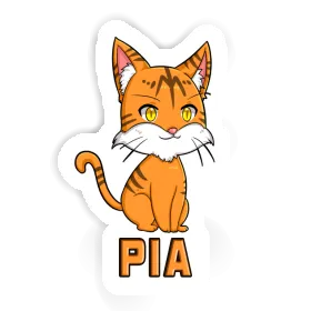 Aufkleber Pia Katze Image