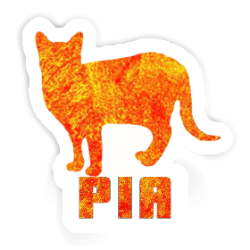 Chat Autocollant Pia Image