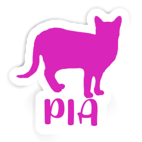 Pia Autocollant Chat Image