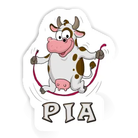 Fitness Cow Sticker Pia Image