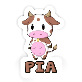 Sticker Cow Pia Image