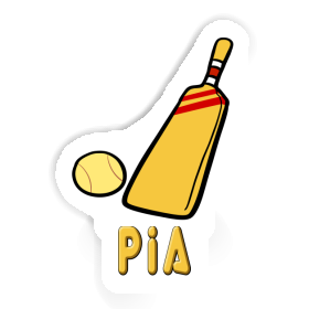 Sticker Pia Cricket Bat Image