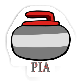 Pia Sticker Curling Stone Image