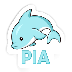 Sticker Dolphin Pia Image