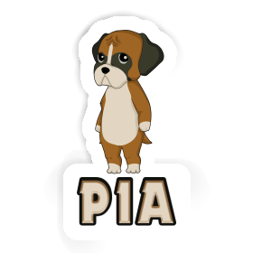 German Boxer Sticker Pia Image