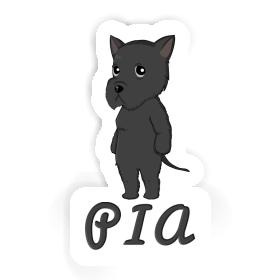 Sticker Giant Schnauzer Pia Image