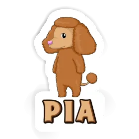 Pia Sticker Poodle Image