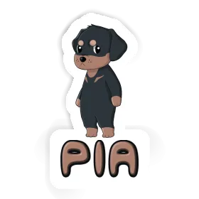 Rottweiler Aufkleber Pia Image