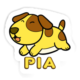 Sticker Hund Pia Image