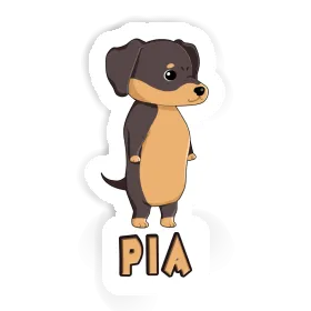 Pia Sticker Dachshund Image