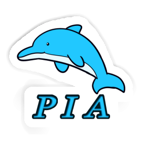 Sticker Dolphin Pia Image