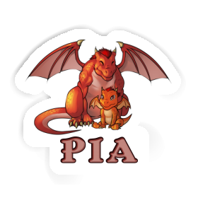 Pia Aufkleber Drache Image