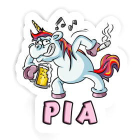 Aufkleber Einhorn Pia Image