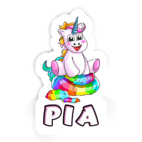 Pia Aufkleber Baby Einhorn Image