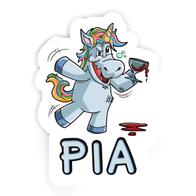 Sticker Unicorn Pia Image