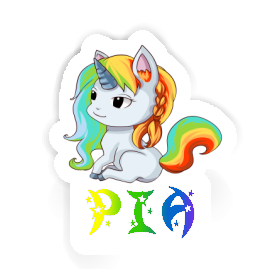 Pia Sticker Einhorn Image