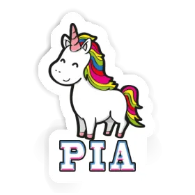 Autocollant Licorne Pia Image