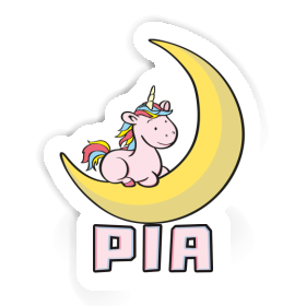 Aufkleber Einhorn Pia Image