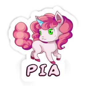 Sticker Einhorn Pia Image