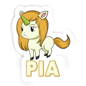 Aufkleber Pia Einhorn Image