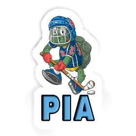 Sticker Pia Ice-Hockey Player Image