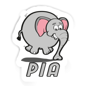 Sticker Jumping Elephant Pia Image