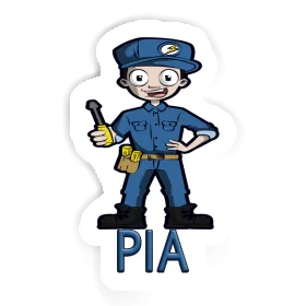 Pia Aufkleber Elektriker Image