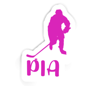 Pia Autocollant Joueuse de hockey Image