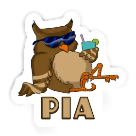 Sticker Pia Cool Owl Image