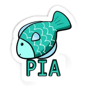 Pia Autocollant Poisson Image