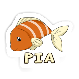 Autocollant Poisson Pia Image