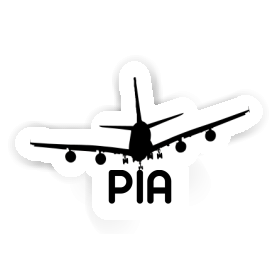 Pia Aufkleber Flugzeug Image