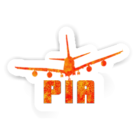 Aufkleber Flugzeug Pia Image