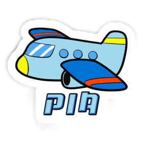 Pia Aufkleber Flugzeug Image