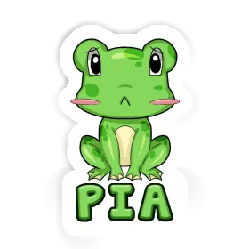 Sticker Kröte Pia Image