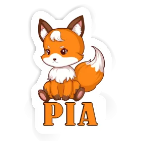 Sticker Sitting Fox Pia Image