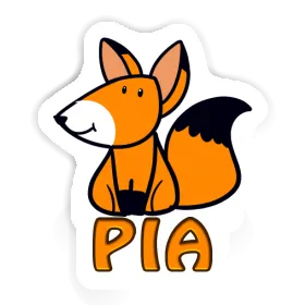 Pia Autocollant Renard Image