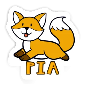 Pia Autocollant Renard Image