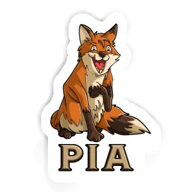 Pia Autocollant Renard Image