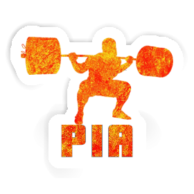 Pia Autocollant Haltérophilie Image