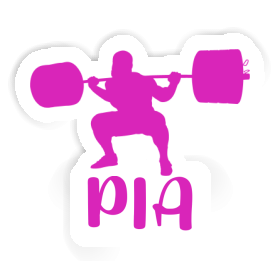 Sticker Gewichtheberin Pia Image