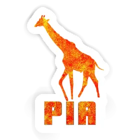 Sticker Giraffe Pia Image