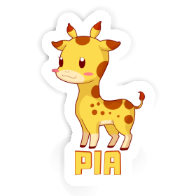 Autocollant Girafe Pia Image