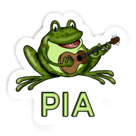 Pia Sticker Guitar Frog Image