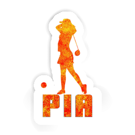 Sticker Golfer Pia Image