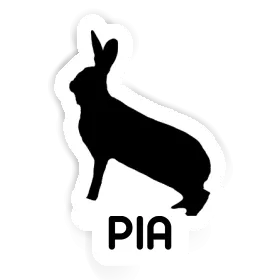 Aufkleber Hase Pia Image