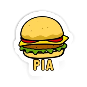 Hamburger Sticker Pia Image