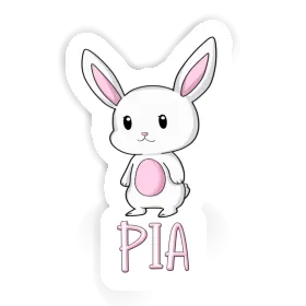 Lapin Autocollant Pia Image